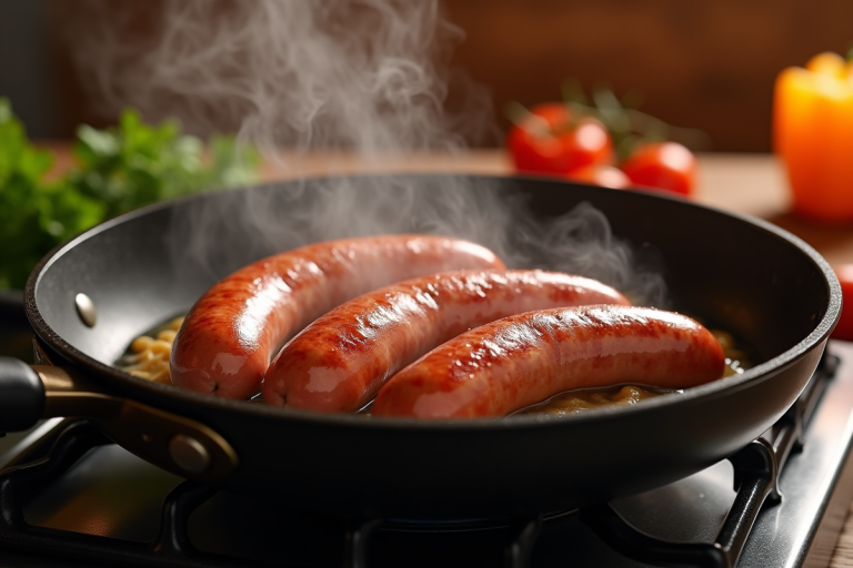 Cuisson Des Saucisses De Strasbourg